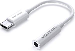 Vention USB-C Male to 3.5MM Earphone Jack Adapter 0.1M White