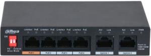 Dahua DOD Switch 6 Gigabit port 4 PoE, PFS3006-4GT-60-V2