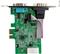 2-port PCI Express RS232 Serial Adapter Card, PCIe RS232 Serial Host Controller Card, PCIe to Dual Serial DB9 COM Port Card, 16950 UART, Expansion Card, Windows, macOS, Linux - Full/Low-P