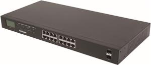 Intellinet 561259 Switch 16p Gigabit POE+ 2x SFP LCD