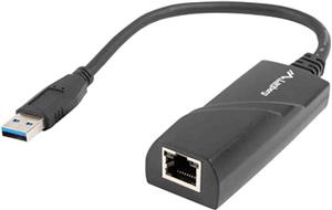 Mrežni adapter USB-A 3.0 -> RJ45 Gigabit Ethernet, na kabelu, crni, NC-1000-01