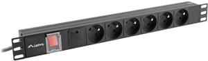 Lanberg Power Distribution Unit PDU 6 Slots 2.0m