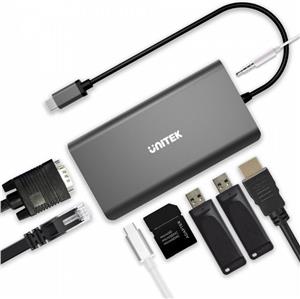 Unitek 8 ports siva