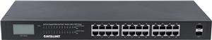 Intellinet 561242 Switch GIGABIT 24x RJ45 PoE+ 370W, 2x SFP, wyświetlacz LCD