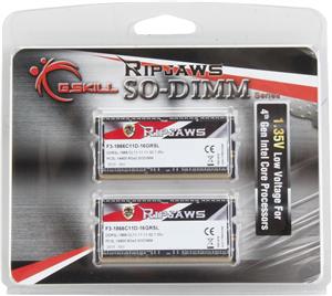 G.SKILL Ripjaws 16GB [2x8GB 1866MHz DDR3 CL10 1.35V SODIMM]