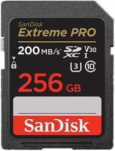 SanDisk SDXC 256GB Extreme Pro 200/140 MB/s V30 UHS-I U3