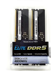 Teamgroup Elite 32GB (2x16GB) DDR5-4800 DIMM CL40, 1.1V