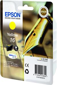 Epson 16 - yellow - original - ink cartridge