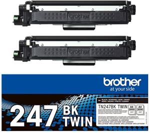 Brother TN247BK TWIN - 2-pack - High Yield - black - original - toner cartridge