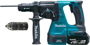 Makita DHR243RTJ Akku-Kombihammer fĂĽr SDS-PLUS 18 V / 5,0 Ah