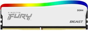 Kingston FURY Beast RGB Biała 16GB [1x16GB 3200MHz DDR4 CL16 DIMM]