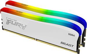 Kingston FURY Beast RGB Biała 32GB [2x16GB 3200MHz DDR4 CL16 DIMM]