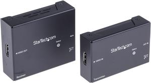 StarTech.com HDMI over CAT5/CAT6 Ethernet Extender with HDBaseT - 4K@115ft, 1080p@230ft - HDMI Video Transmitter and Receiver Kit w/ POC (ST121HDBTE) - video/audio extender