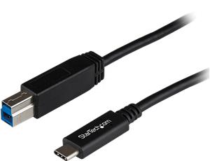 StarTech.com USB C to USB B Printer Cable - 1m / 3 ft - Superspeed - USB 3.1 - 10Gbps - USB C Printer Cable - USB Type C to Type B (USB31CB1M) - USB-C cable - 1 m