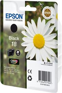 Epson 18 - black - original - ink cartridge