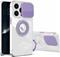 MM TPU IPHONE 13 PRO 6.1 CLEAR CAM AND RING, 2mm purple