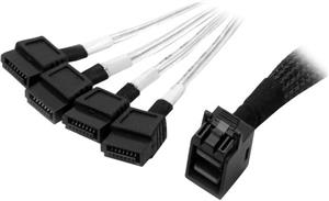 StarTech.com 1m Internal Mini SAS to SATA Cable - SFF-8643 to 4x SATA (SAS43SAT1M) - SATA / SAS cable - 1 m