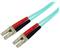 StarTech.com 5m Fiber Optic Cable - 10 Gb Aqua - Multimode Duplex 50/125 - LSZH - LC/LC - OM3 - LC to LC Fiber Patch Cable - patch cable - 5 m - aqua