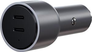 Satechi 40W Dual USB-C PD Car Charger - Silver