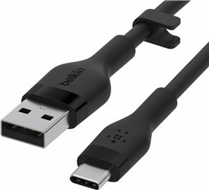 Belkin BOOST CHARGE Silicone cable USB-A to USB-C - 1M - Black