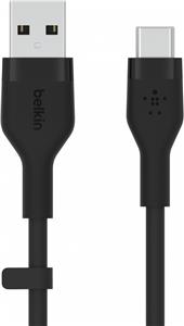 Belkin BOOST CHARGE Silicone cable USB-A to USB-C - 2M - Black