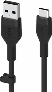 Belkin BOOST CHARGE Silicone cable USB-A to USB-C - 3M - Black