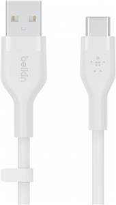 Belkin BOOST CHARGE Silicone cable USB-A to USB-C - 3M - White