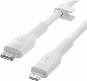 Belkin BOOST CHARGE Silicone cable USB-C to Lightning - 1M - White