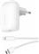 Belkin BOOST CHARGE 30W PD PPS Wall Charger + USB-C Cable with Lightning Connector - White