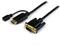 StarTech.com HDMI to VGA Cable – 6ft 2m - 1080p – Active Conversion – HDMI to VGA Adapter Cable for Your VGA Monitor / Display (HD2VGAMM6) - video converter - black