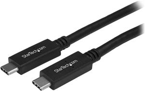 StarTech.com USB 3.1 Type C Cable - 6 ft / 2m - with Power Delivery (USB PD) - Power Pass Through Charging - USB Charger (USB315CC2M) - USB-C cable - 2 m