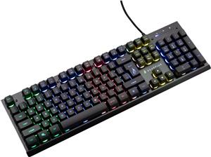 SureFire KingPin X2 Gaming metalna igraća tipkovnica, RGB LED, USB, crna