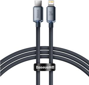 Kabel USB-C do Lightning Baseus Crystal Shine, 20W, PD, 2m (crna)