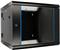 Hanging rack cabinet 12U 600x600 black, two-section