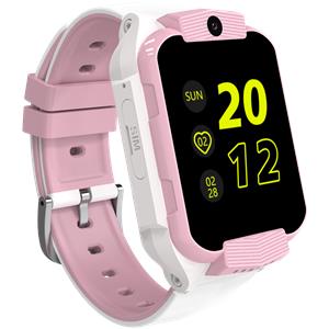 Kids smartwatch Canyon Cindy KW-41, 1.69"IPS colorful screen 240*280, Nano SIM card, 680mAh battery, built in TF card: 512MB, White Pink