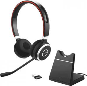 Jabra Evolve 65 SE MS Stereo - headset - with charging stand