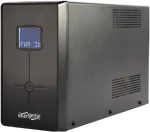 Gembird UPS with USB and LCD display, 2000 VA, black