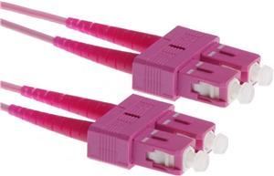 NFO Patch cord, SC-SC, Multimode 50 125, OM4, LSZH, 2mm, Duplex, 2m