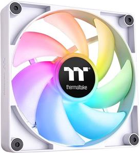 140mm Thermaltake CT140 ARGB Sync PC Cooling Fan White 500-1500rpm - 2Pack