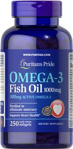 Omega-3 Fish Oil 250 softgels