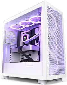 NZXT Case H7 Flow RGB White- Midi