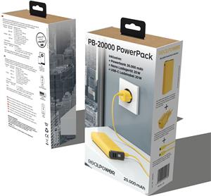 RealPower PB-20000 Power Pack yellow