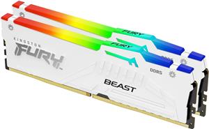 Kingston Fury Beast White RGB 32GB [2x16GB 6000MHz DDR5 CL40 DIMM]