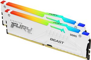 Kingston Fury Beast White RGB 64GB [2x32GB 5600MHz DDR5 CL40 DIMM]