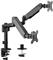 Gembird Adjustable desk 2-display mounting arm, 17”-32”, up to 9 kg