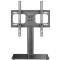 ONKRON Universal Height Adjustable Table Top TV Stand for 26 to 55-inch Flat Panel TVs Digital Panels 30 kg, Black