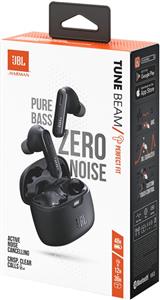 JBL Tune Beam, In-ear slušalice s mikrofonom, IPX2, crne