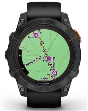 Pametni sat GARMIN Fenix 7 PRO Solar, GPS, multisport, Slate Gray SS, crni remen, 010-02777-01