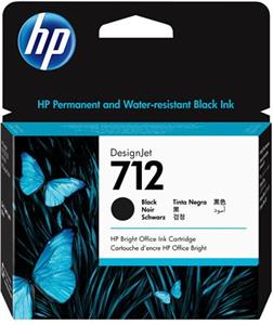 HP 712 38-ml Black DesignJet Ink Cartridge