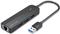 Vention 3-Port USB 3.0 Hub with Gigabit Ethernet Adapter 0,15m Black